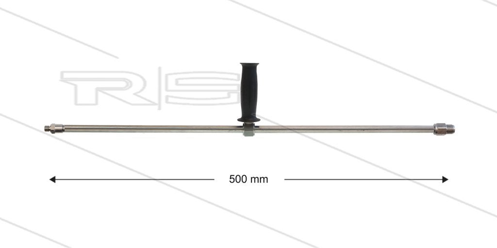 RVS Hogedruk Lans 500mm Met Verstelbare Grip, Verzenden