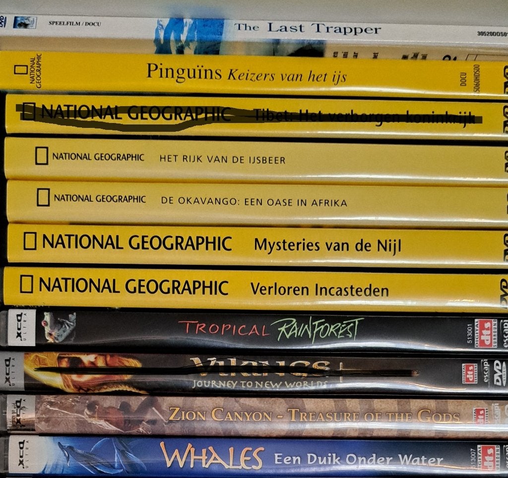 DVD documentaires over natuur, reizen enz., Engels, Alle leeftijden, Nederlands, Natuur