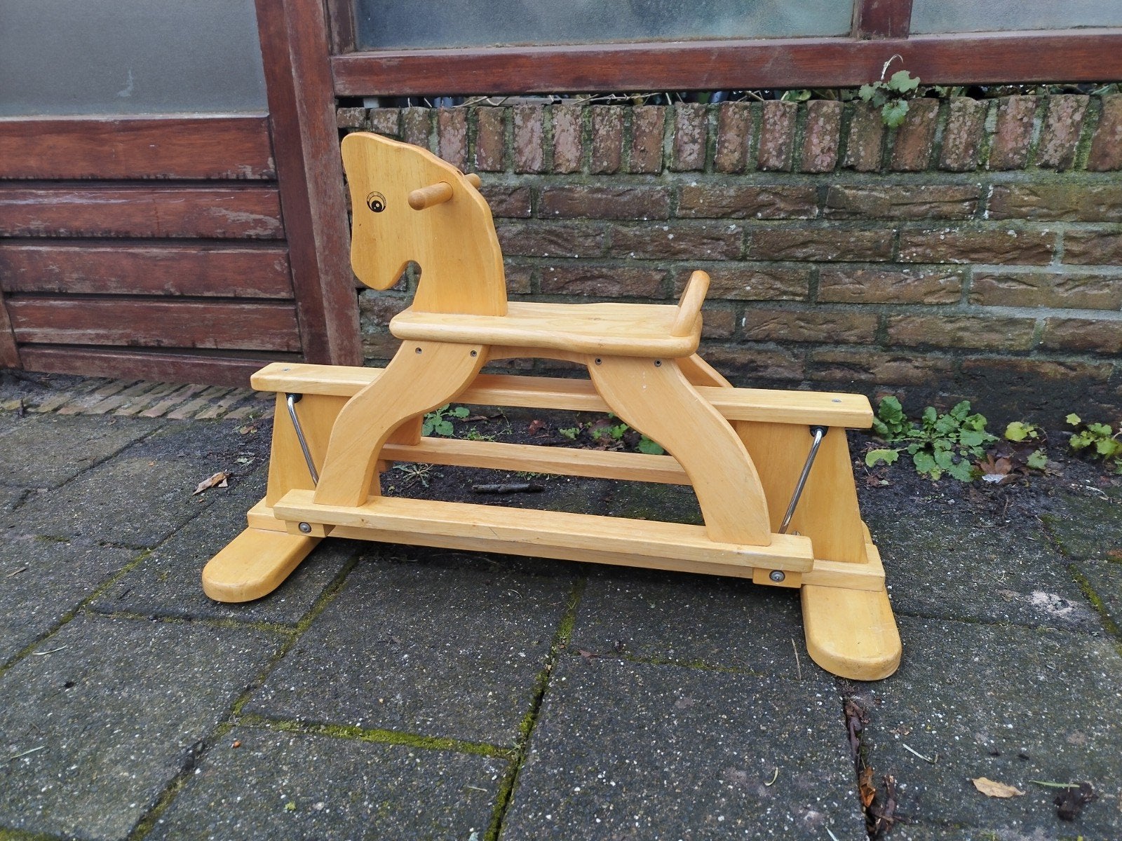 Houten schommel paard, Ophalen, Gebruikt