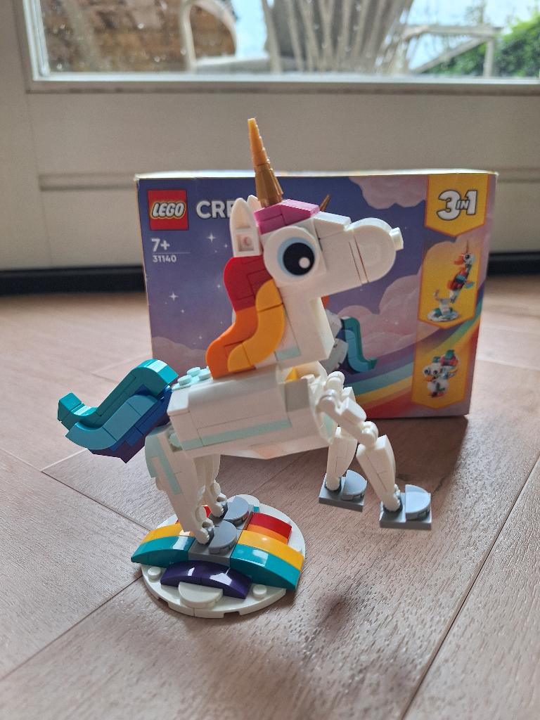 LEGO - 3-in-1 Magische Eenhoorn - 31140, Lego, Compleet, Ophalen of Verzenden, Zo goed als nieuw