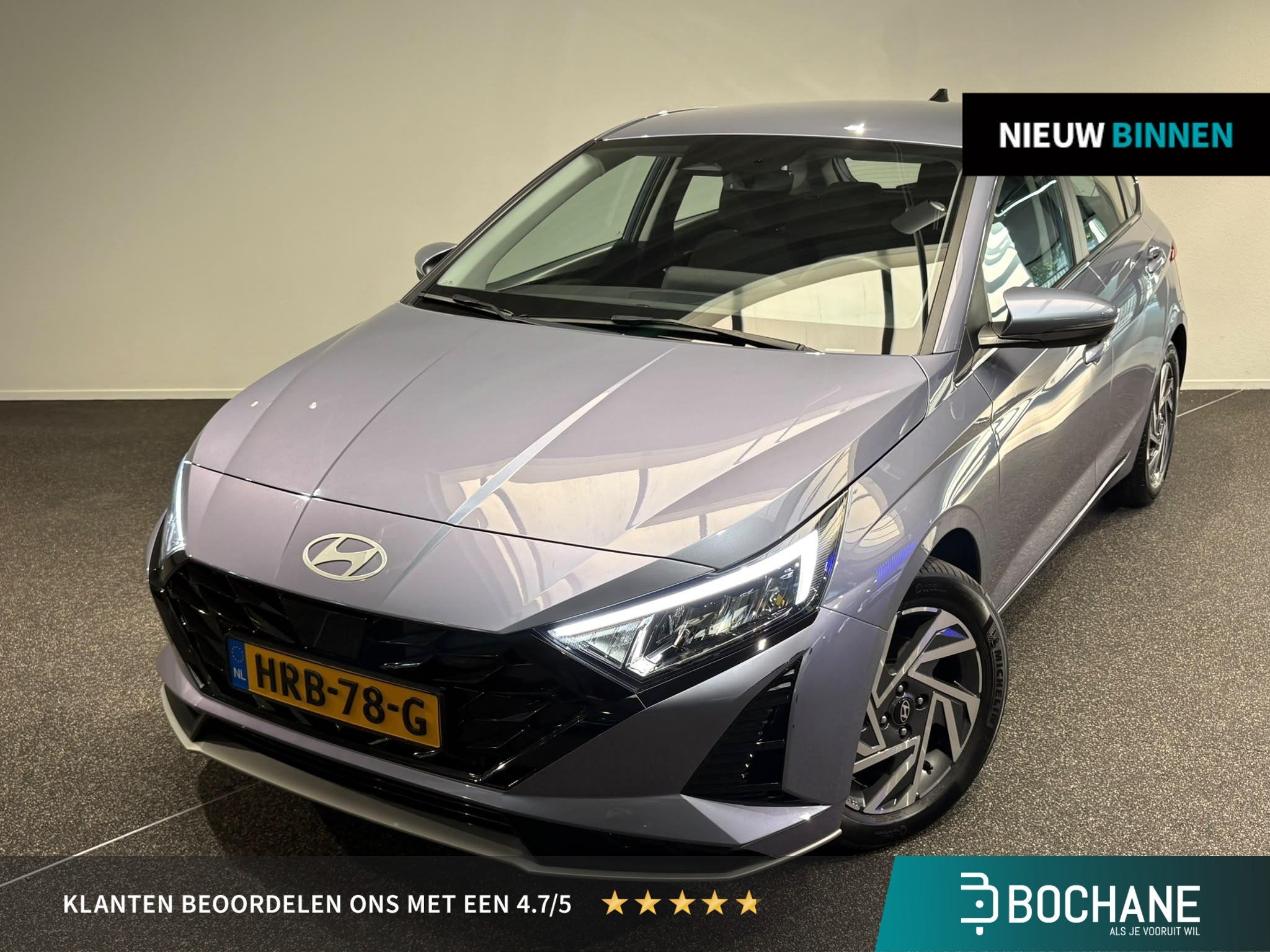Hyundai i20 1.0 T-GDI Premium | Carplay | Camera | Automaat, Auto's, Gebruikt, Met garantie (alle), Blauw, 1110 kg