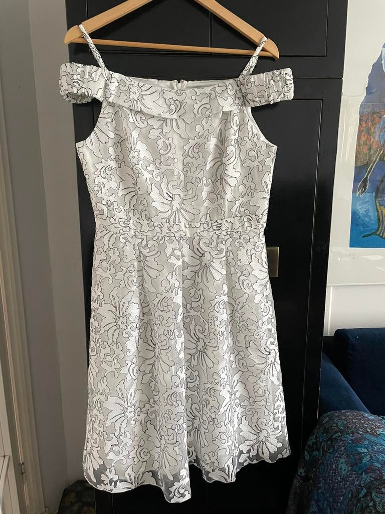 STEPS jurk wit kant prachtige stof maat 40, Kleding | Dames, Ophalen of Verzenden, Zo goed als nieuw, Maat 38/40 (M), Wit