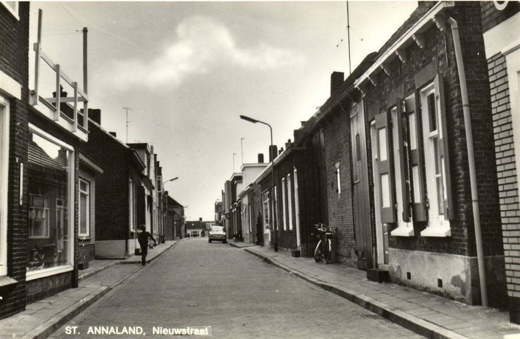 St. Annaland, Nieuwstraat -- - ongelopen, Ophalen of Verzenden, 1960 tot 1980, Ongelopen, Zeeland