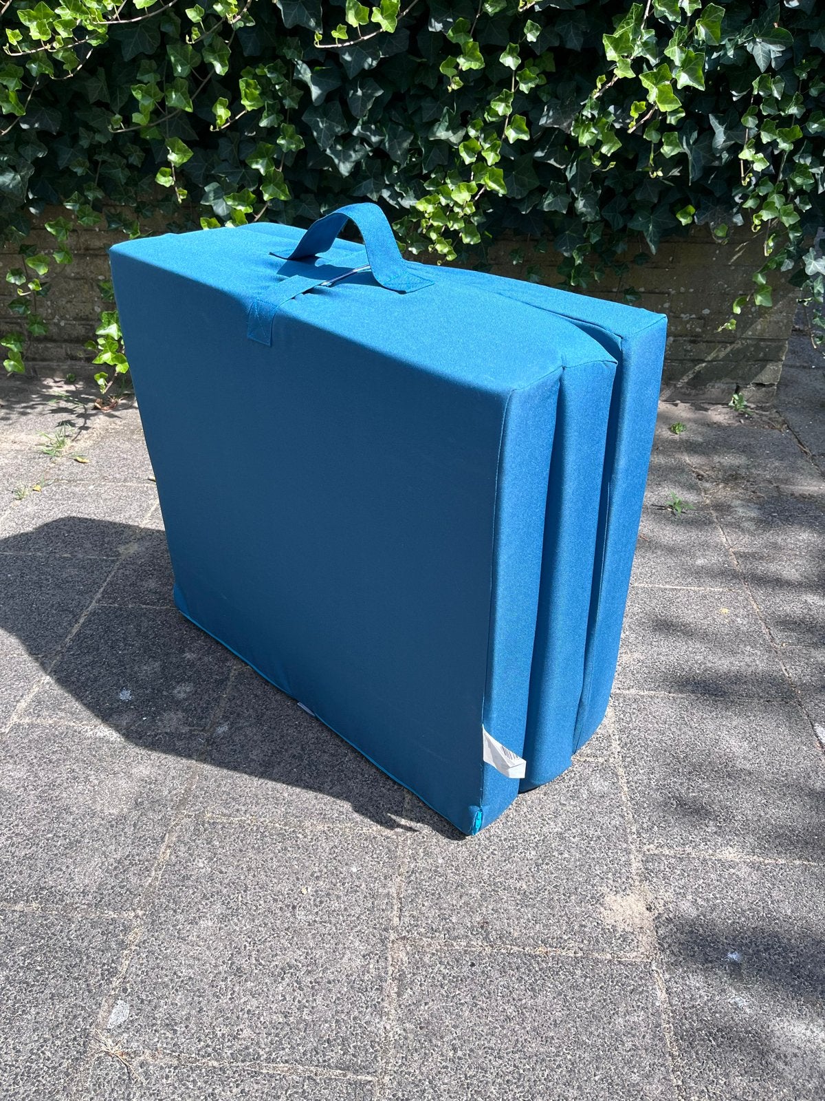 Opvouwbaar matras blauw, Ophalen, Gebruikt