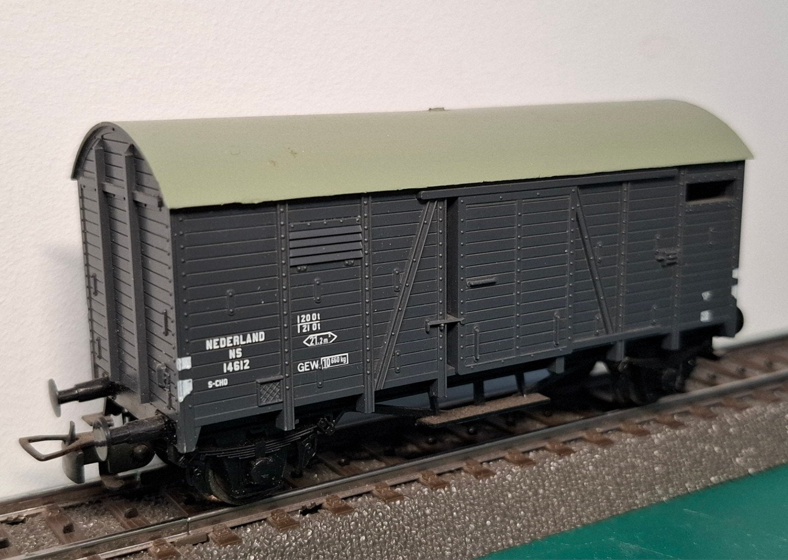 Liliput NS gesloten goederenwagen 1:87 H0, Hobby en Vrije tijd, Gebruikt, Gelijkstroom of Wisselstroom, Wagon, Ophalen of Verzenden
