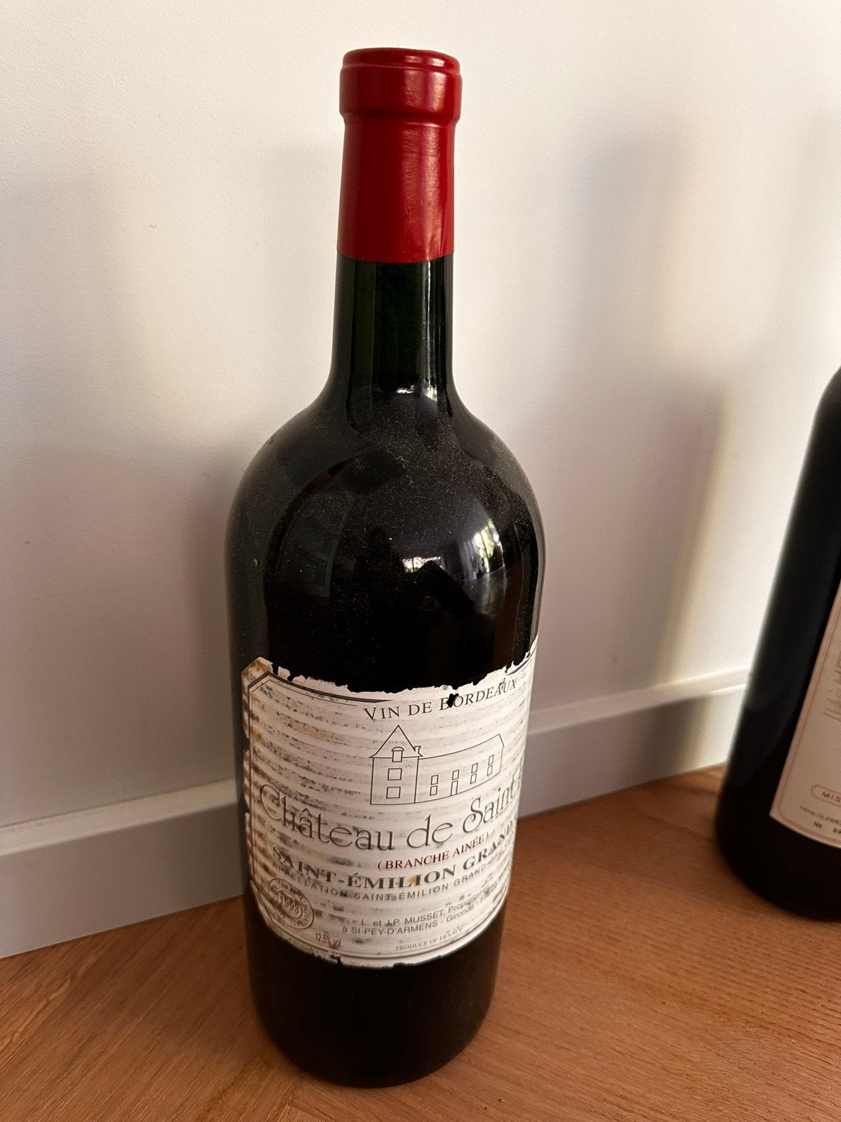 Château de Saint-Pey Grand Cru 1993 - 3L fles, Ophalen, Frankrijk, Nieuw, Rode wijn