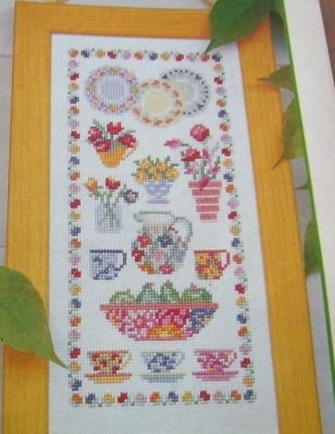 Borduurpatroon  Merklap en Randjes en ......nr 9440 do, Verzenden, Nieuw, Handborduren, Patroon