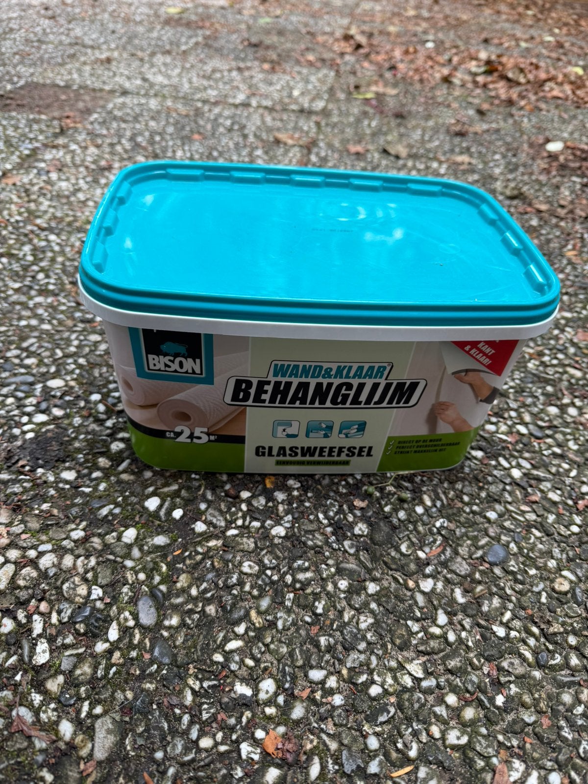 Bison glasvezel Behanglijm ca 25m2, Ophalen, Nieuw, Wit