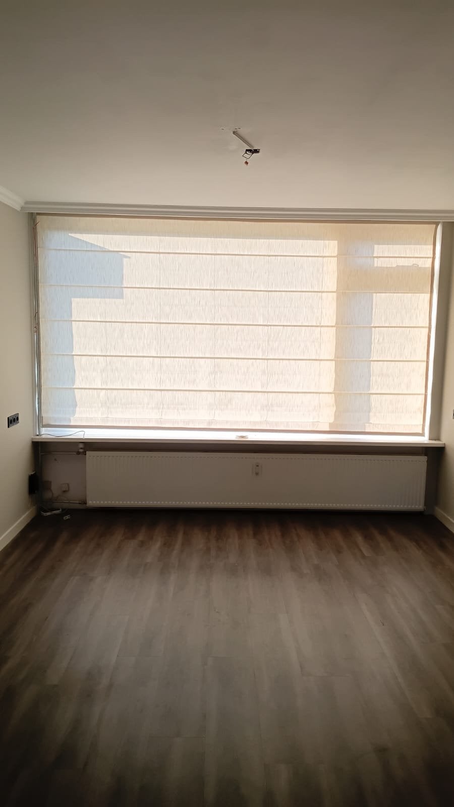 Rolgordijn Heather Wolwit 345x190cm - Woonkamer, Ophalen, Wit, Zo goed als nieuw, Rolgordijn