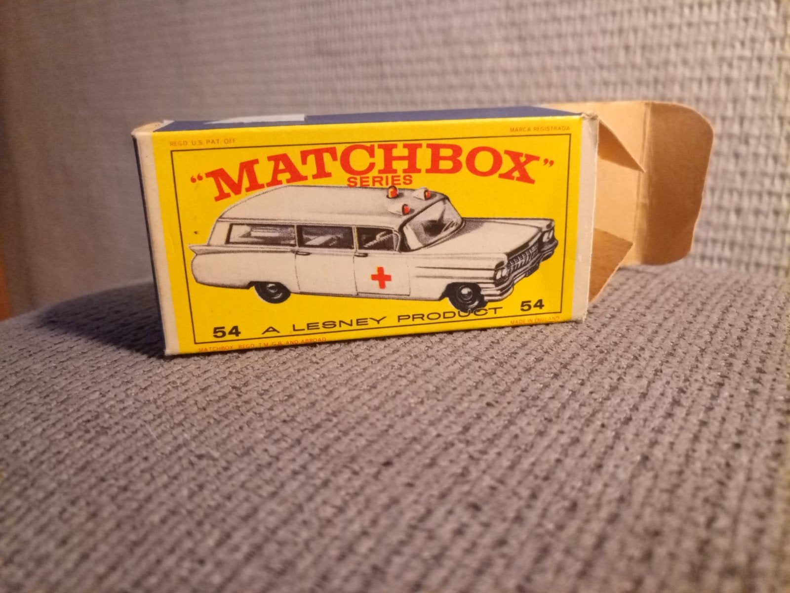 Matchbox nr 54 s&s Cadillac amb, Ophalen of Verzenden, Nieuw, Auto, Matchbox
