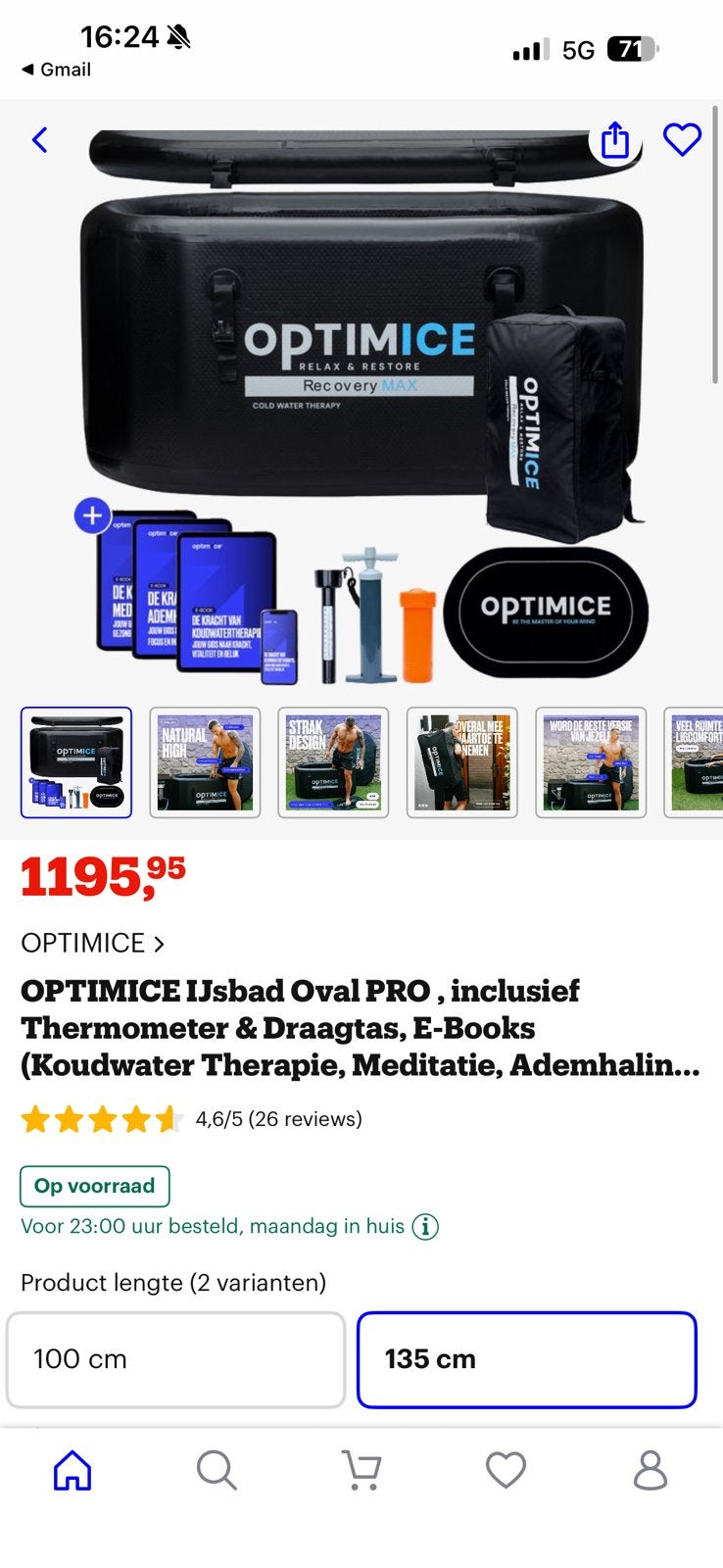 COLD PLUNGE | IJSBAD | HOT TUB | BUITENBAD, Ophalen, Zo goed als nieuw, Overige typen