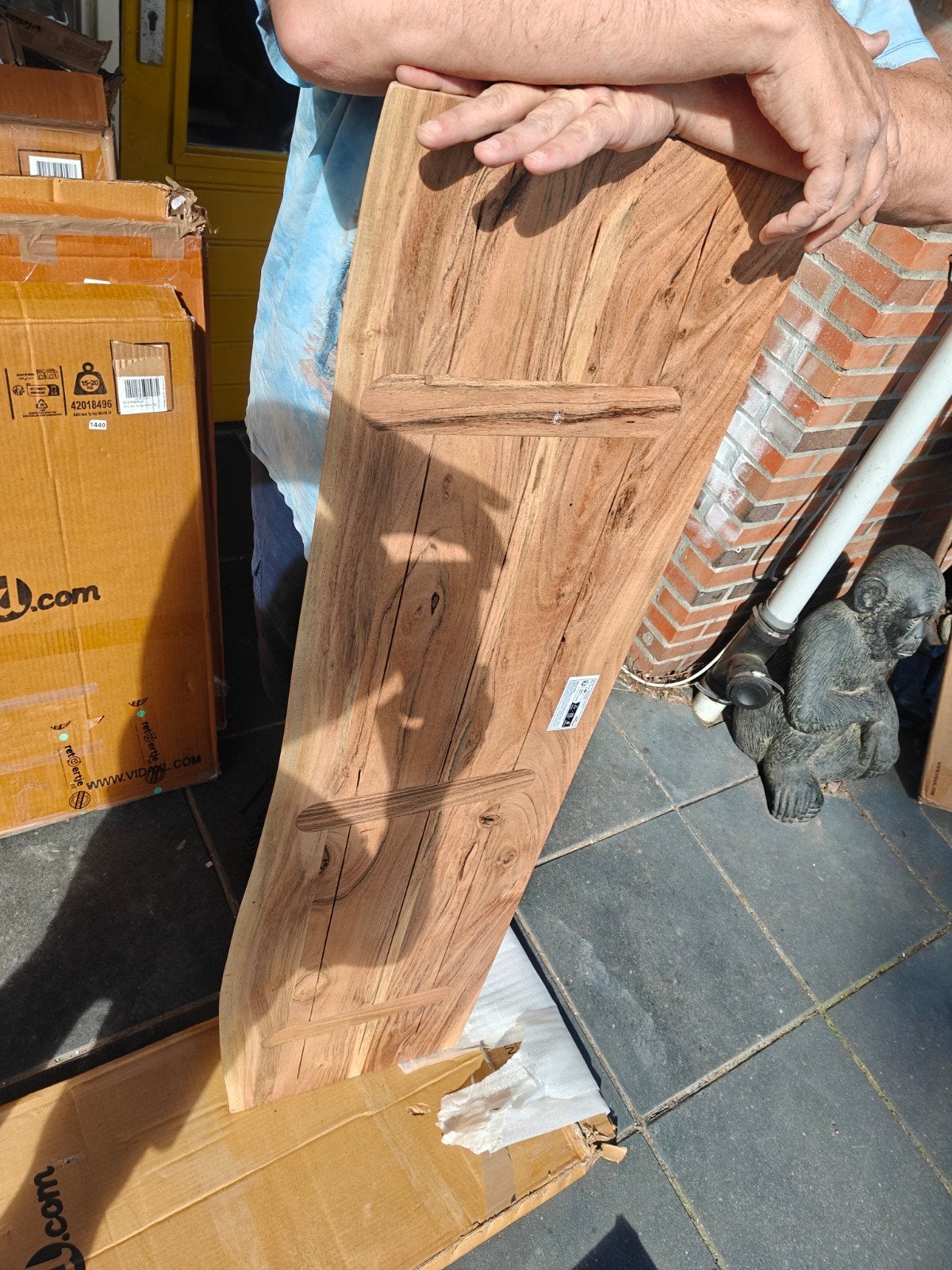 Natuurlijk houten paneel - 140x37 cm, 25 mm dik, Minder dan 50 cm, 100 tot 150 cm, Nieuw, Ophalen of Verzenden