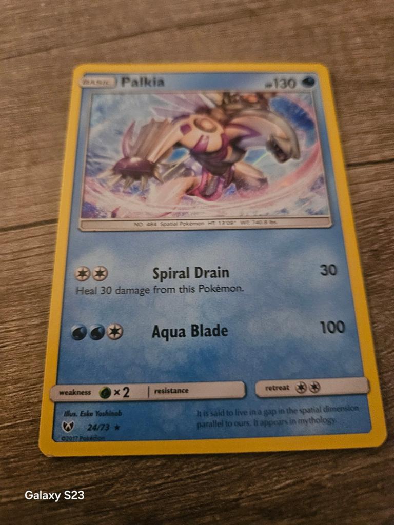 Palkia pokemon kaart, Ophalen of Verzenden, Gebruikt, Losse kaart