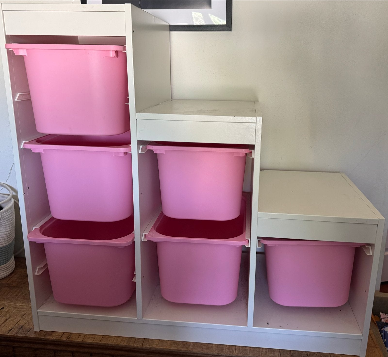 IKEA Trofast opbergkast met roze bakken, Ophalen, Gebruikt, Kast
