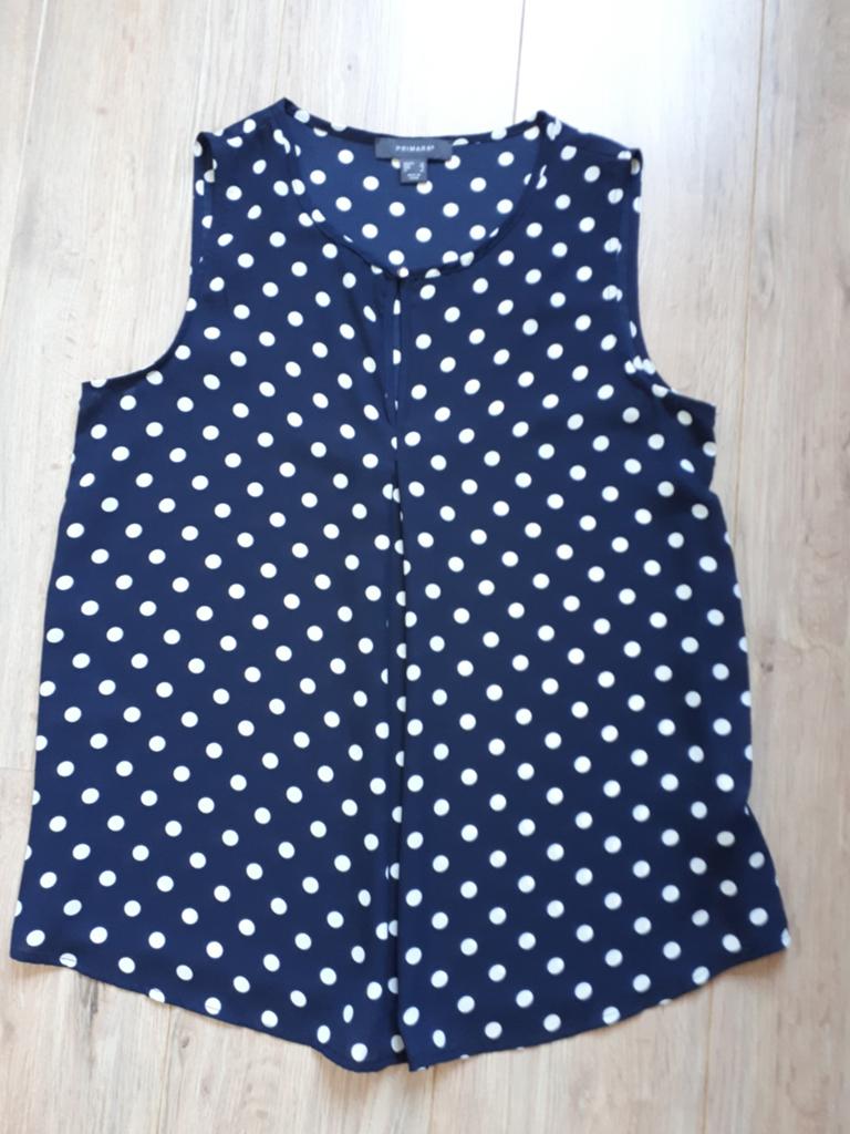 Blauw/witte blouse met stippen, maat 38, Kleding | Dames, Blouses en Tunieken, Maat 38/40 (M), Nieuw, Ophalen of Verzenden, Primark