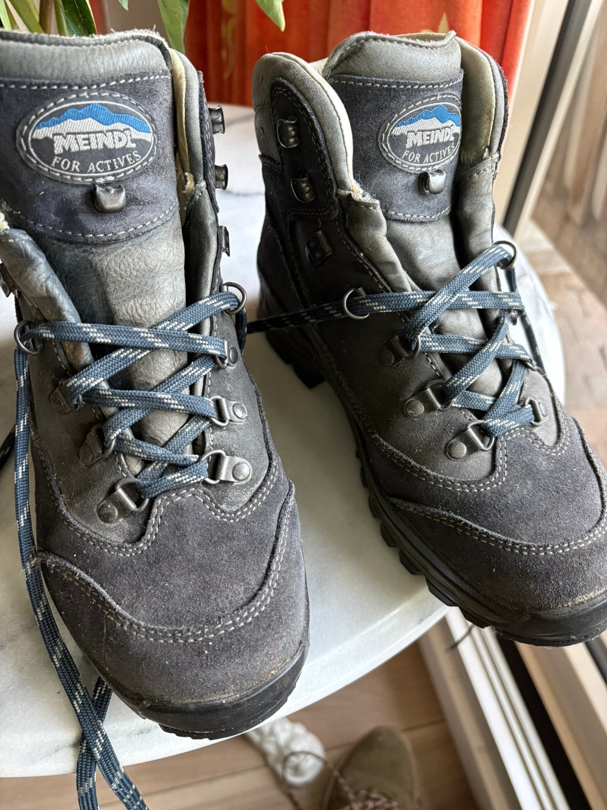 Leren wandelschoenen - Meindl maat 6 (39,5), Ophalen, Zo goed als nieuw, Schoenen