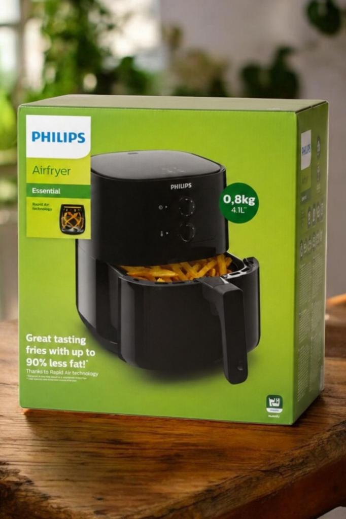 Philips Airfryer Essential - Nieuw in doos, 750 t/m 999 gram, Airfryer, Ophalen of Verzenden, High Tech Campus 52, 5656 AG Eindhoven, Nederland