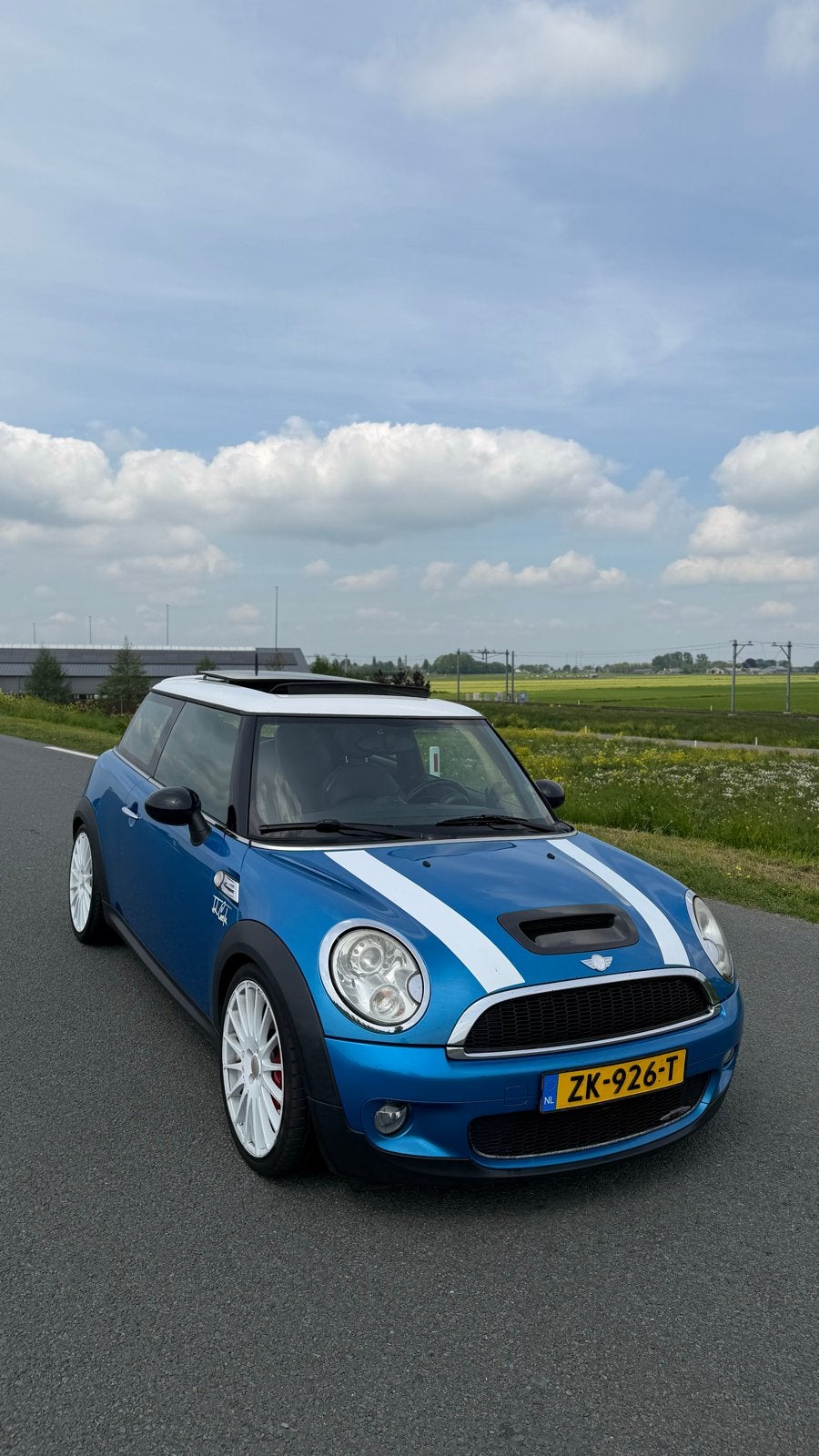 Mini 1.6 John Cooper Works 2010 Blauw, Voorwielaandrijving, Zwart, 49 €/maand, Handgeschakeld