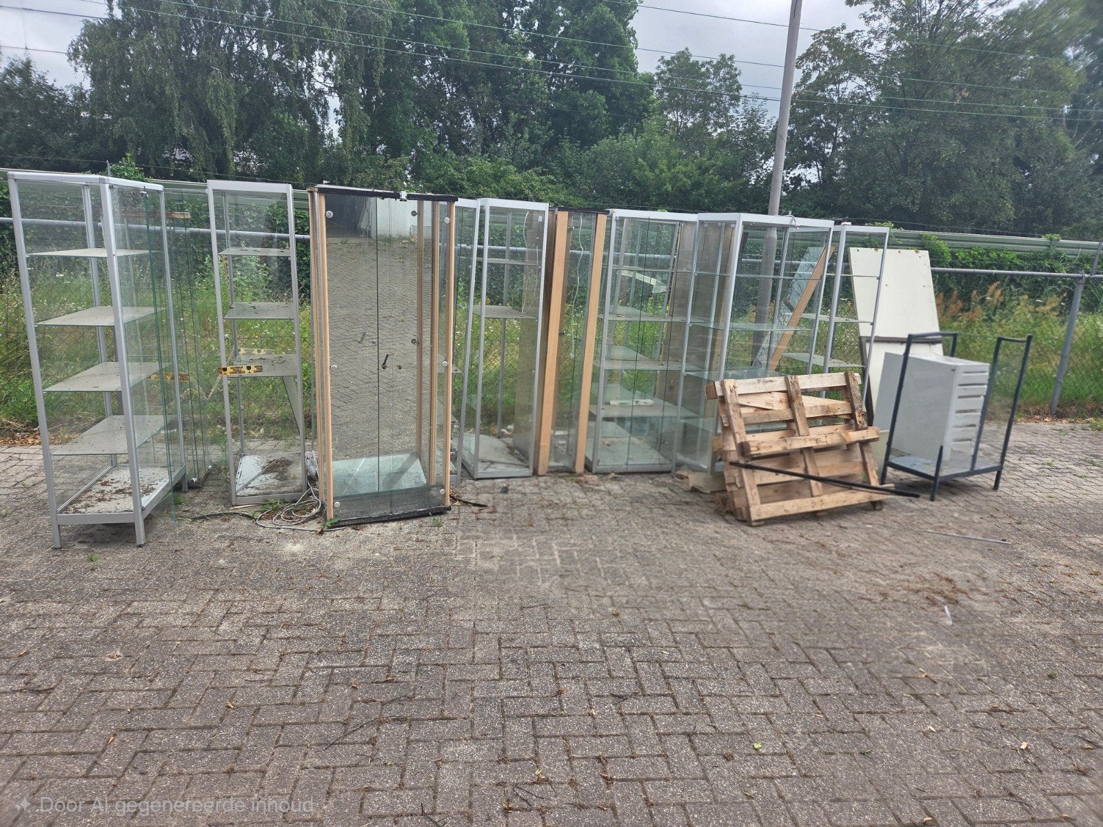 Diverse vitrines en displaykasten, Huis en Inrichting, Kasten | Vitrinekasten, Ophalen of Verzenden, Gebruikt, 25 tot 50 cm, Glas