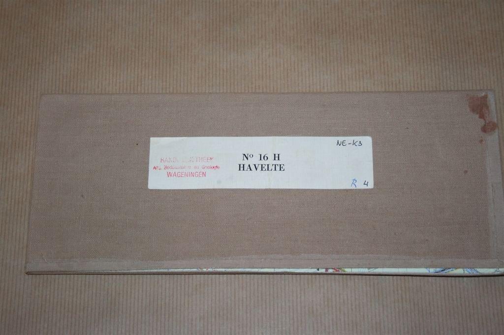 Oude stafkaart op linnen - Havelte - 1972, Ophalen of Verzenden, 1800 tot 2000, Nederland, Landkaart