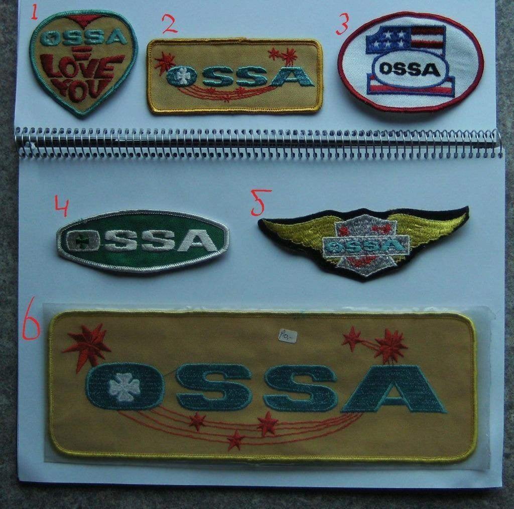 ossa vintage motorcross patch badge NOS opnaai embleem trail, Ophalen of Verzenden, Nieuw, Motoren
