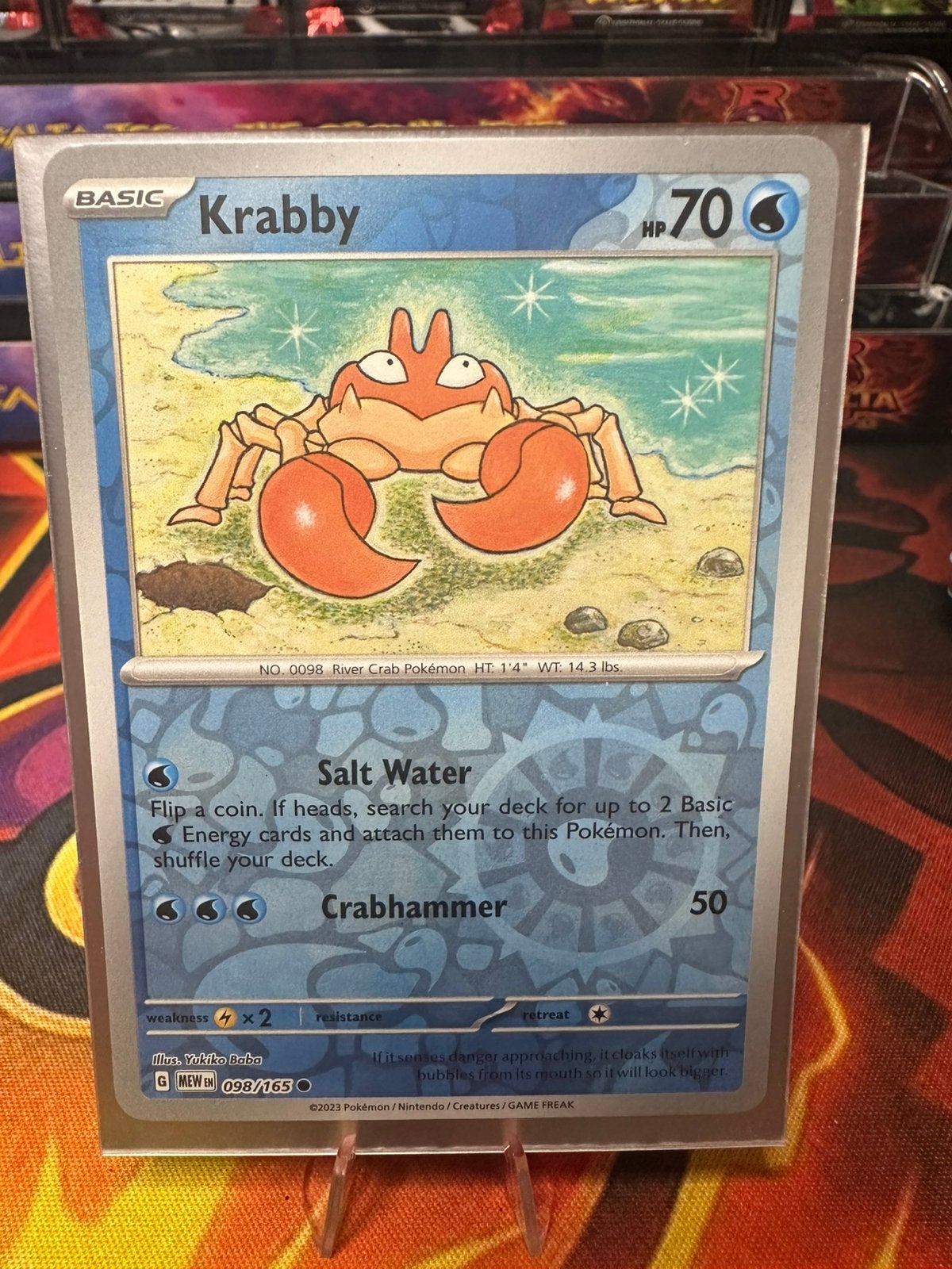 Krabby (MEW 098) 151, Ophalen of Verzenden, Zo goed als nieuw, Losse kaart, Foil