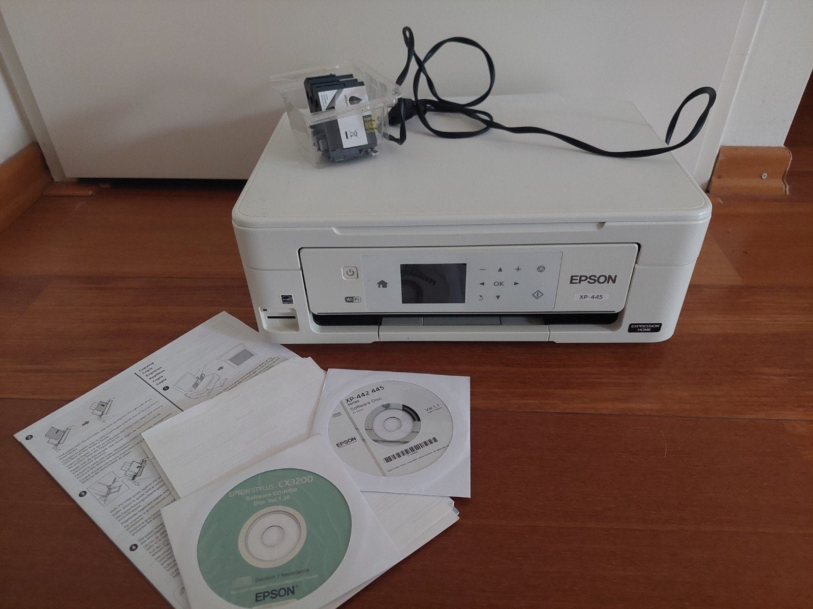 Epson XP-445 printer - defect, voor onderdelen + cartridges, Computers en Software, Ophalen, All-in-one, Draadloos, Niet werkend
