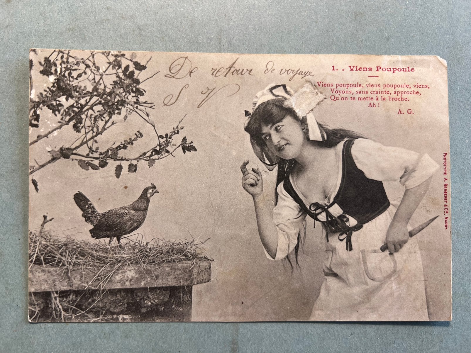 1903 Viens Poupoule, Ophalen of Verzenden, Voor 1920, Gelopen, Overige thema's