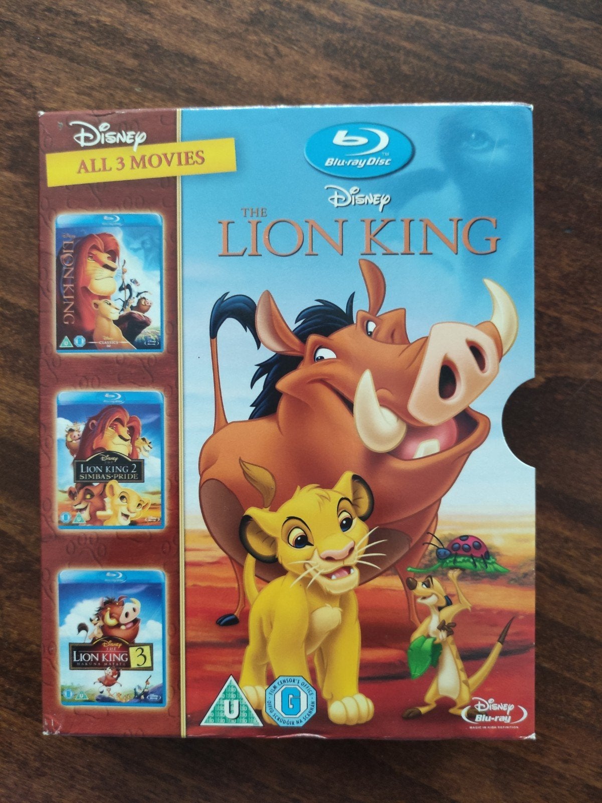 Blu Ray Box The Lion King Disney, Ophalen of Verzenden, Zo goed als nieuw, Tekenfilms en Animatie