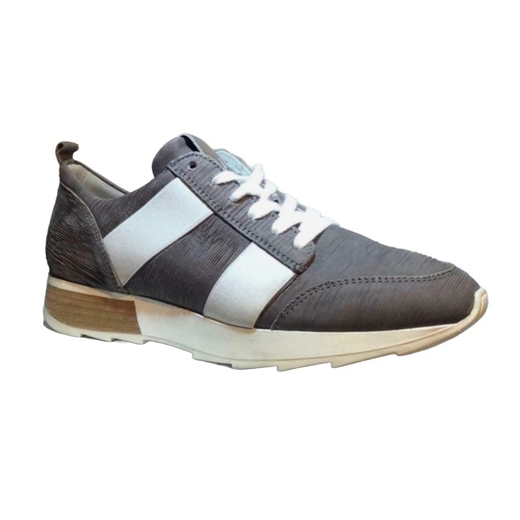 MANI maat 39 lerensneaker grijs/wit veter - SUPER SALE, Kleding | Dames, Schoenen, MANI BY AQA, Verzenden, Info@aqa-shoes.nl, Nieuw