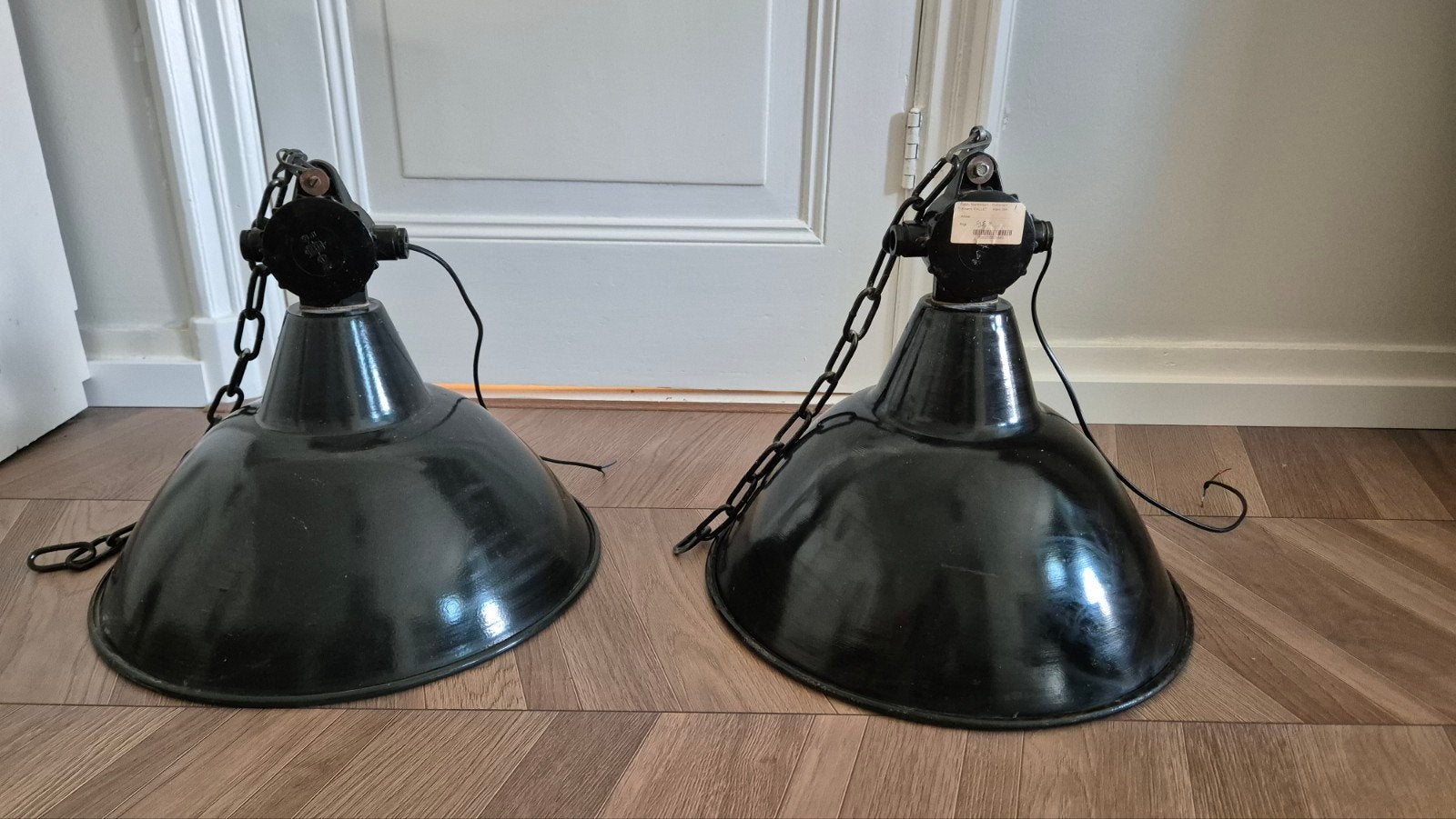 Fabrieks lampen 43cm diameter industriele lamp hanglamp, Ophalen, Gebruikt, E27 (groot), Metaal