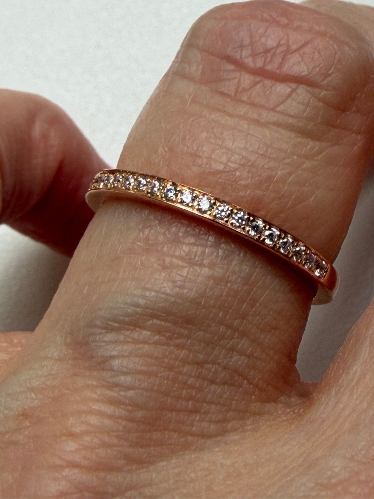 Blush 14k Roségouden Ring Maat 56 met Zirkonia, Ophalen of Verzenden, Zo goed als nieuw, 17 tot 18, Roze