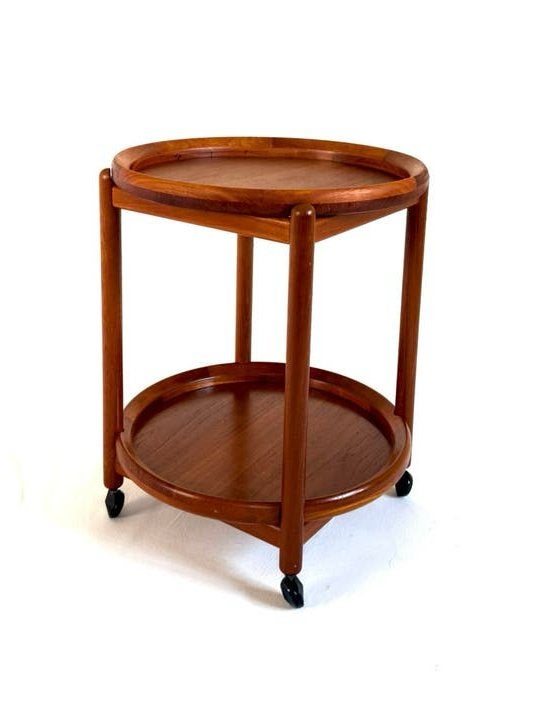 Vintage teakhouten trolley, Hans Bølling, Salin Nyborg ‘60, Salin Nyborg, Teakhout, Salin Nyborg, Salin Nyborg