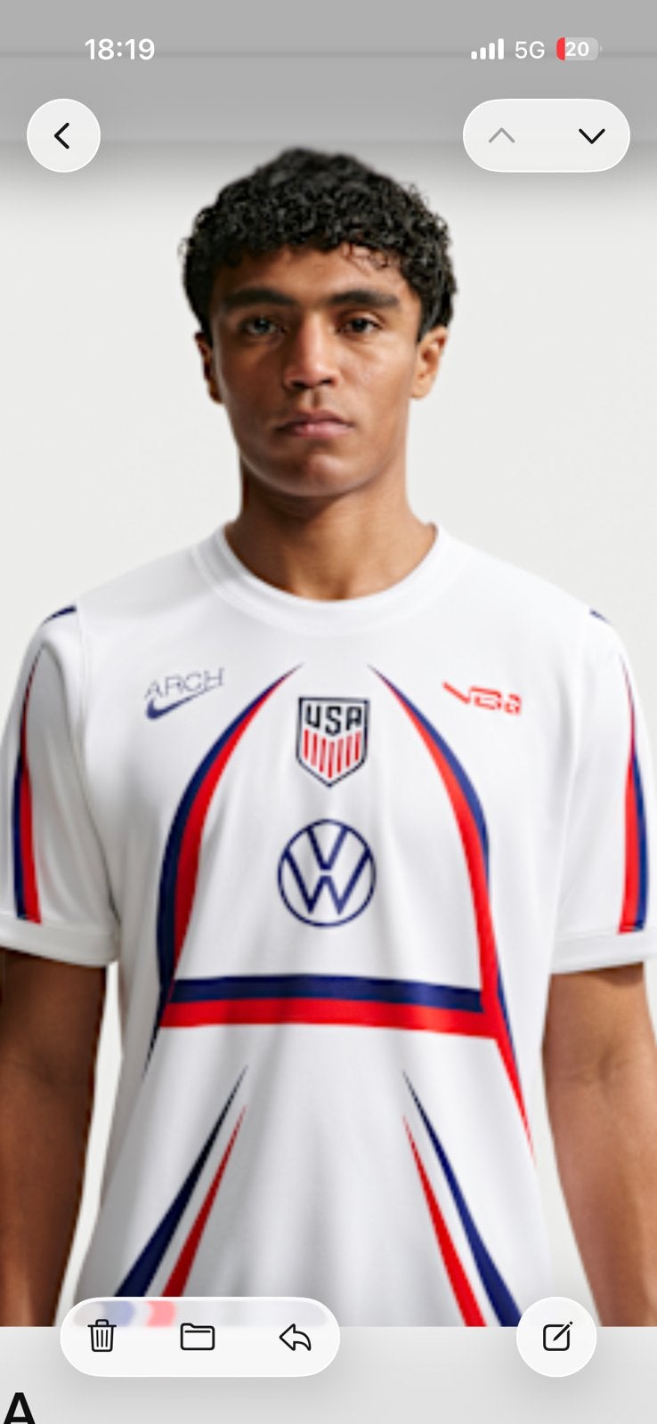 USA x V.A.A. Academy Pro voetbaltop, Ophalen of Verzenden