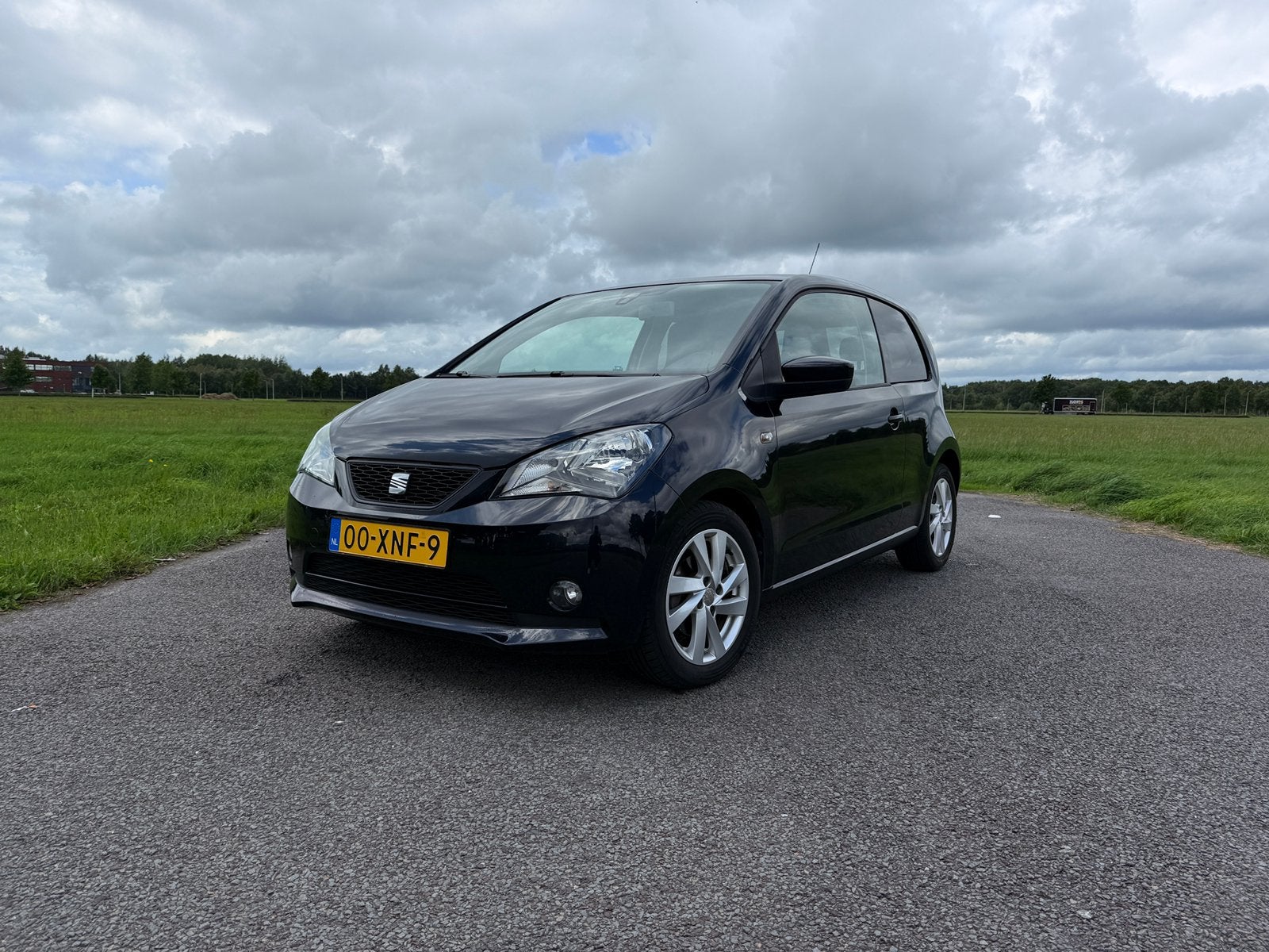 Seat Mii 1.0 44KW 2012 Zwart, Auto's, Seat, Voorwielaandrijving, 840 kg, 4 stoelen, Mii