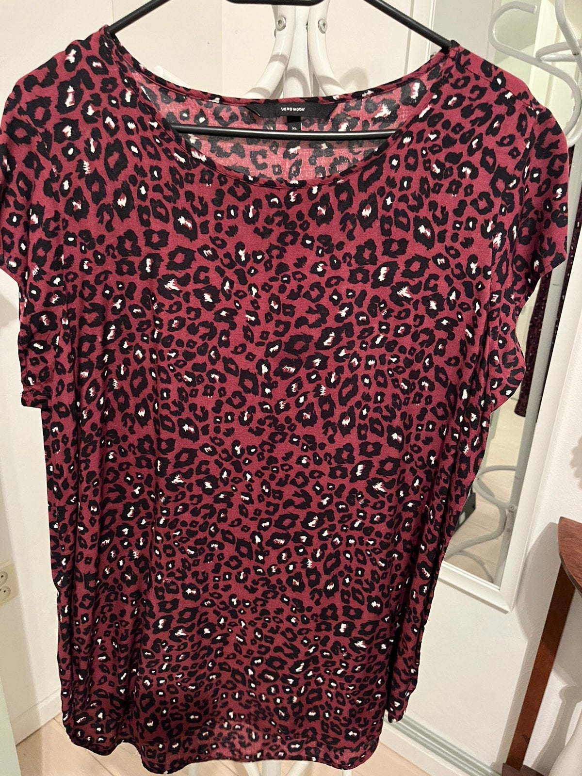 Blouse korte mouw mt L/XL, Maat 42/44 (L), Ophalen of Verzenden, Zo goed als nieuw, Korte mouw