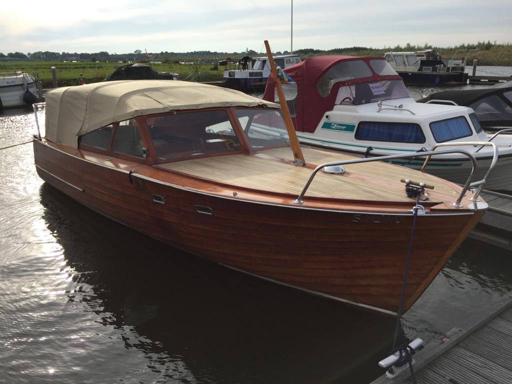 Mysing(en) 5 / V (1965) - klassieke zweedse mahonie roefboot, Ophalen, Binnenboordmotor, Zo goed als nieuw, Hout