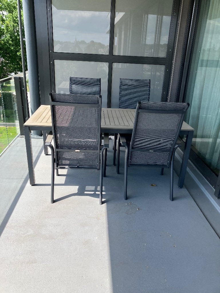 tuinset, Ophalen, 4 zitplaatsen, Gebruikt, Aluminium