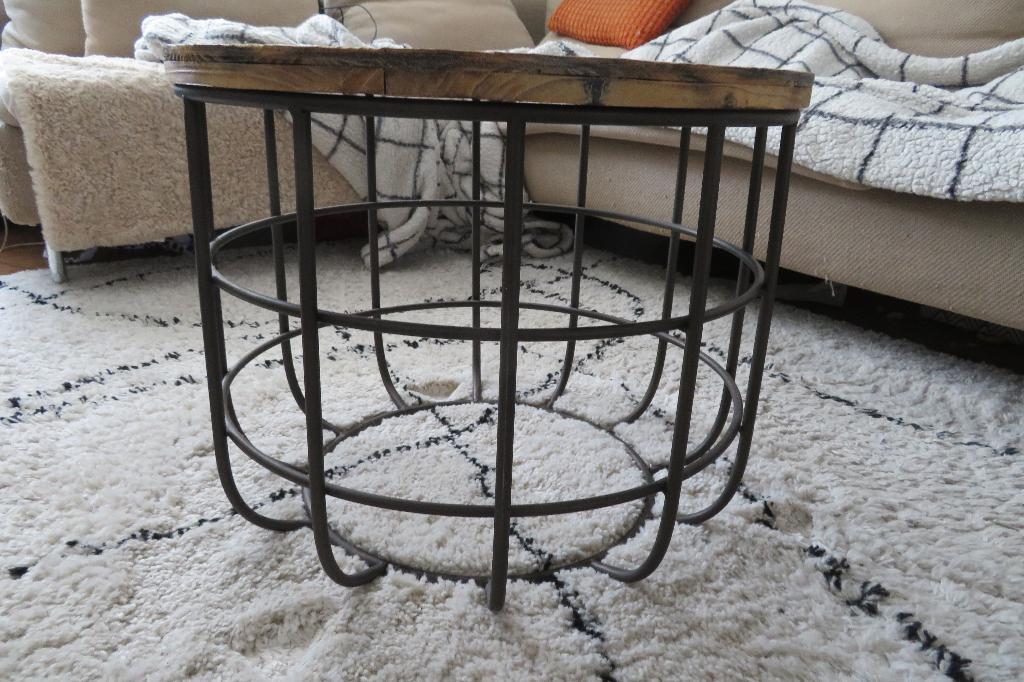 bijzet tafeltje, Ophalen, Minder dan 55 cm, Rond, Zo goed als nieuw