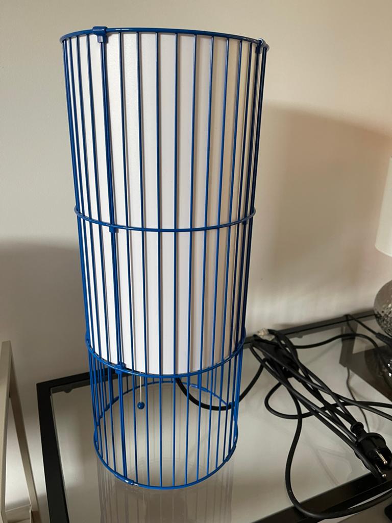 IKEA Kobalt Blauwe Tafellamp / Hanglamp - Modern Design, Huis en Inrichting, Lampen | Hanglampen, Design, Nieuw, Ophalen of Verzenden