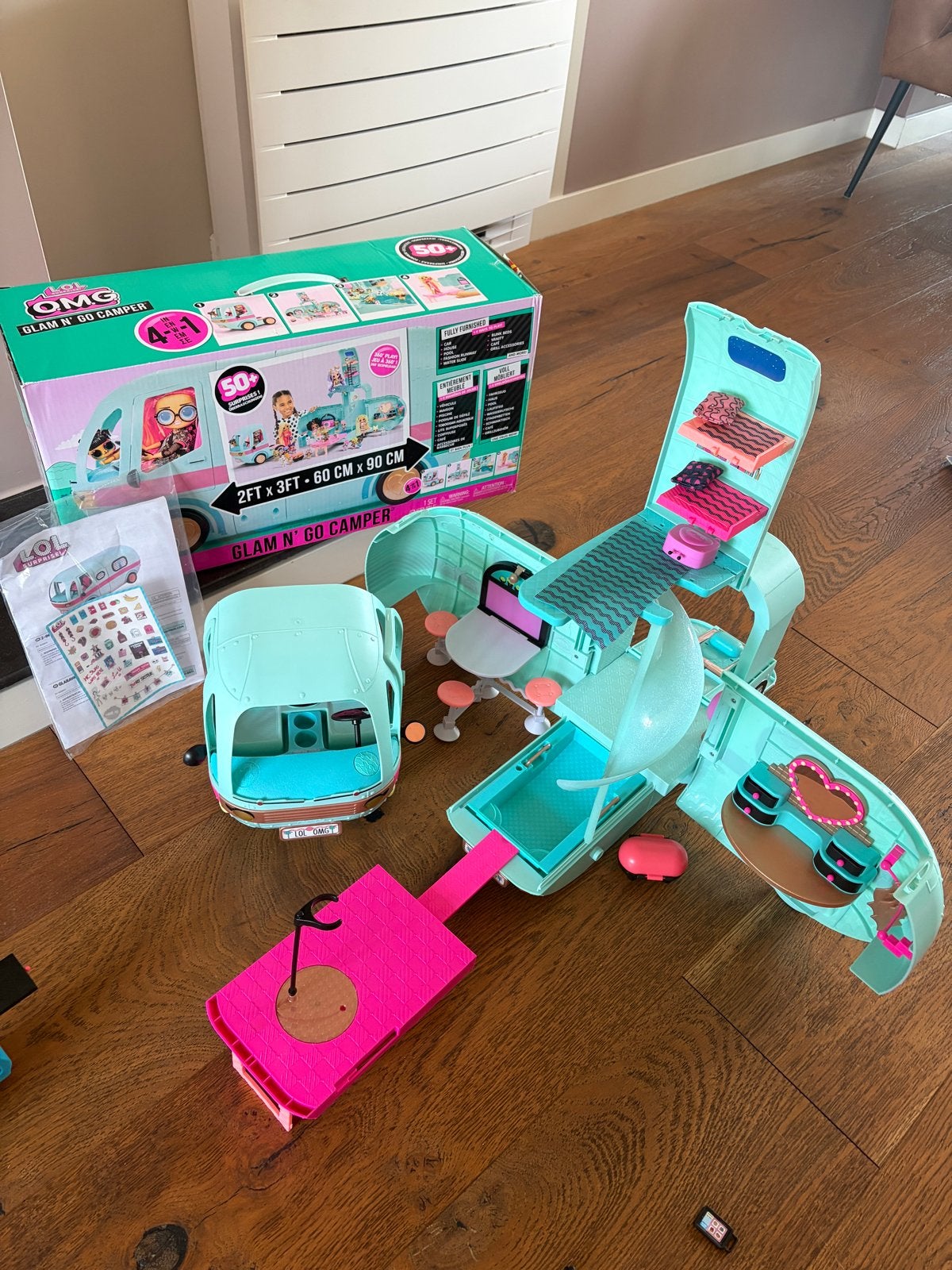 LOL OMG Glam N' Go Camper en snackbar! Zgan!, Ophalen of Verzenden, Zo goed als nieuw, Overige typen