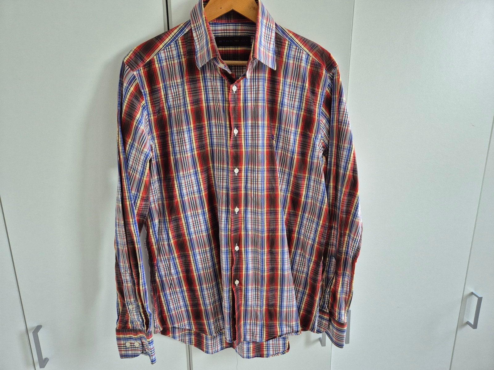 etro L, Overige kleuren, Ophalen of Verzenden, Zo goed als nieuw, Halswijdte 41/42 (L)
