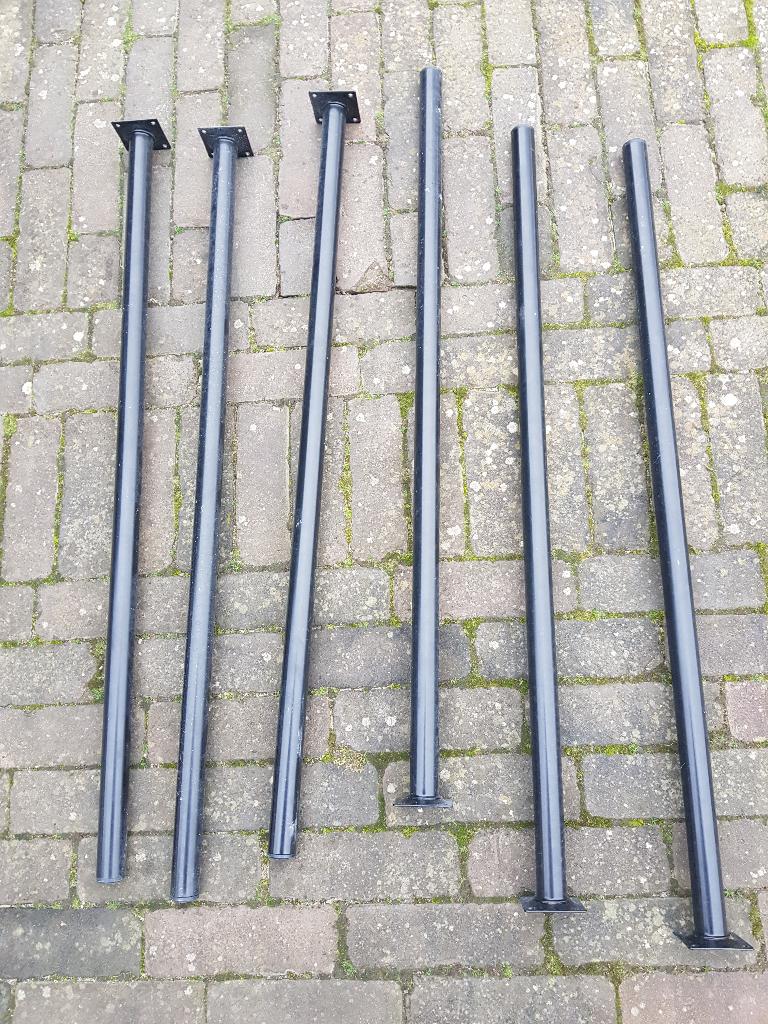 poten werkblad steunen werktafel tafel ijzer werkbank zwart, Ophalen, Zo goed als nieuw, IJzer