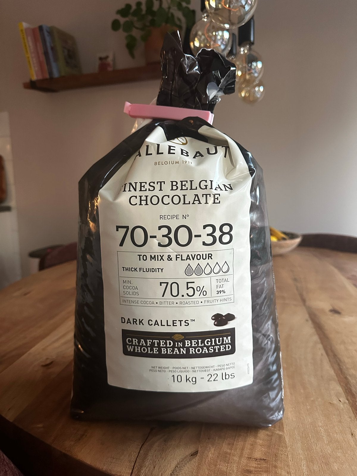 Callebaut pure chocolade 70,5 % 8kilo, Diversen, Ophalen of Verzenden