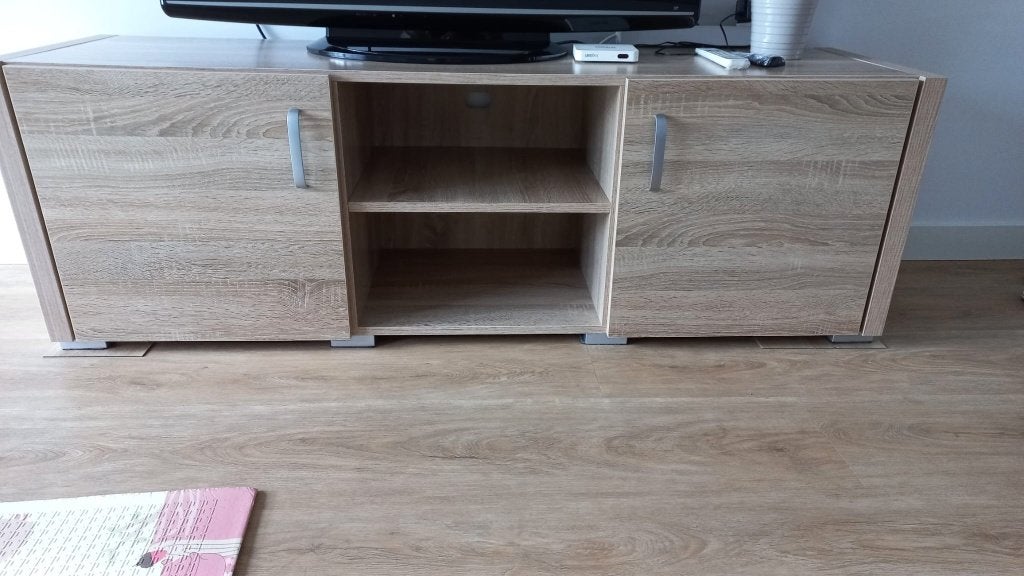 Tv meubel, Ophalen, 150 tot 200 cm, Zo goed als nieuw, Minder dan 100 cm