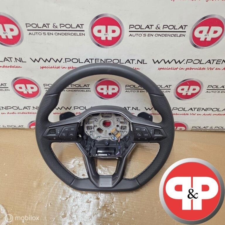 Qrigineel Seat ibiza 6F  lederen stuurwiel
