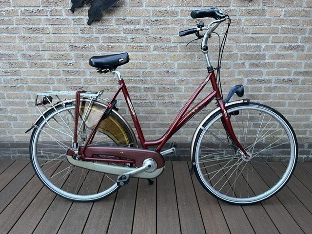 Damesfiets Union Antilope hybride 57cm 7 versnellingen, Gebruikt, Versnellingen, 56 cm of meer, Trommelrem