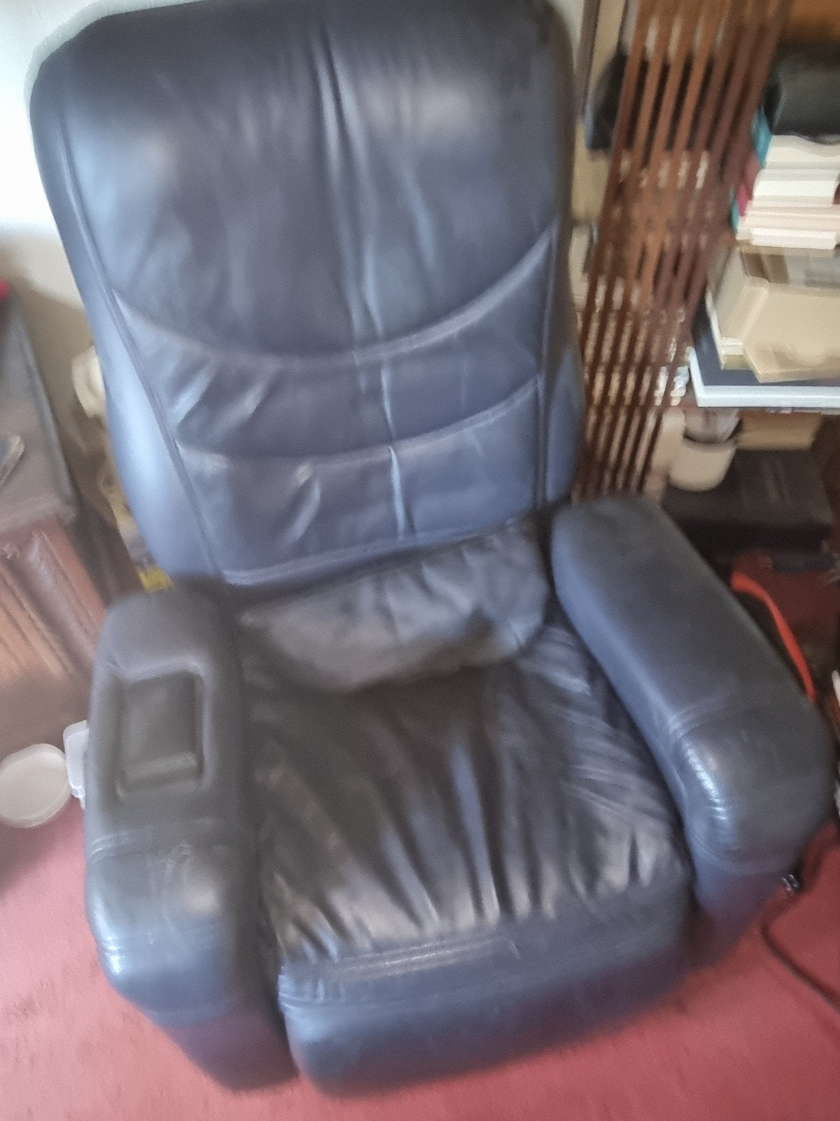 relax/massagefauteuil, Huis en Inrichting, Ophalen, Gebruikt, 75 tot 100 cm, Leer