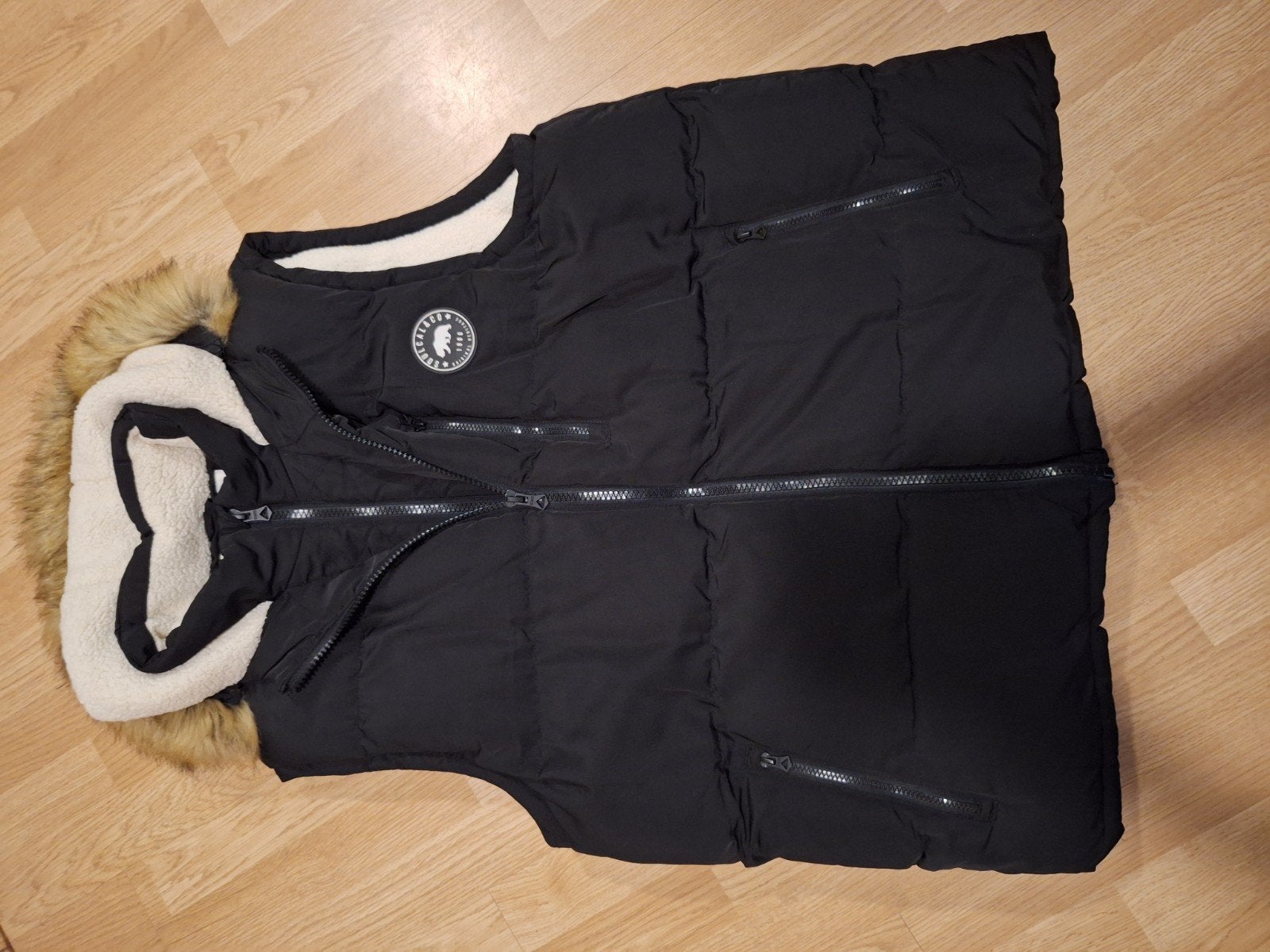 Soulcal & Co Bodywarmer Zwart met Bontkraag Maat 4XL, Soulcal & Co, Zwart, Maat 56/58 (XL), Ophalen of Verzenden