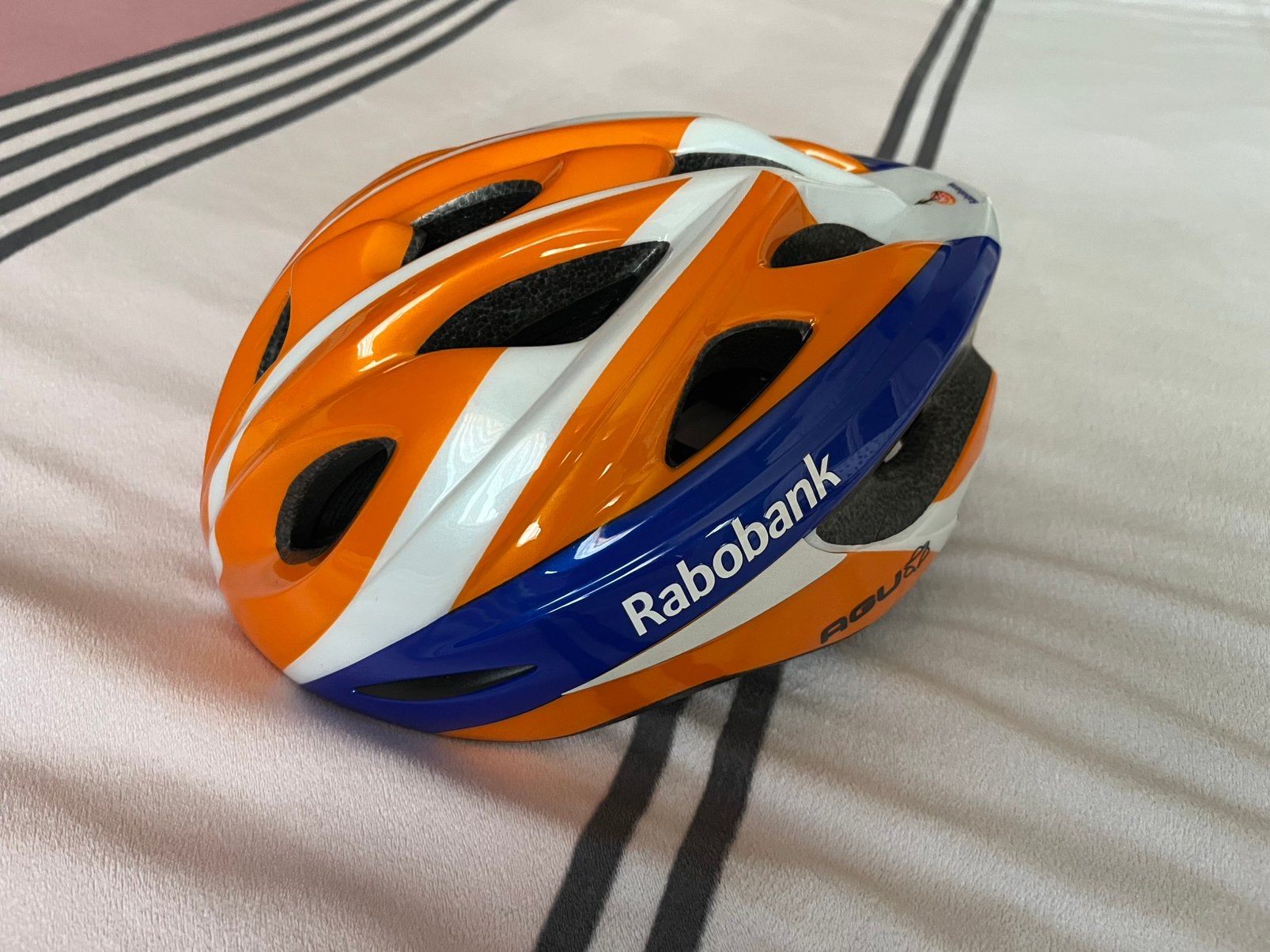 Rabobank fietshelm maat s/m, Ophalen of Verzenden, Zo goed als nieuw, Heer of Dame